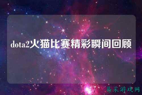 dota2火猫比赛精彩瞬间回顾