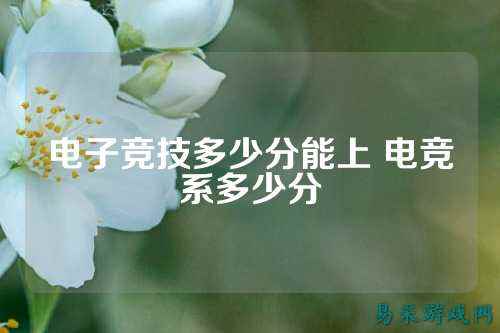 电子竞技多少分能上 电竞系多少分