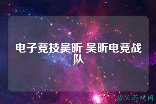 电子竞技吴昕 吴昕电竞战队