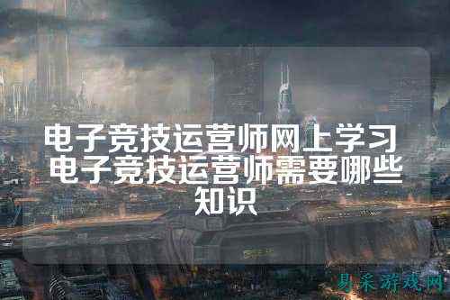 电子竞技运营师网上学习 电子竞技运营师需要哪些知识