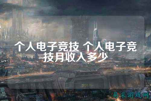 个人电子竞技 个人电子竞技月收入多少