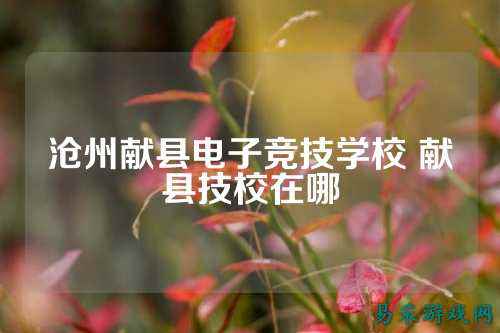 沧州献县电子竞技学校 献县技校在哪