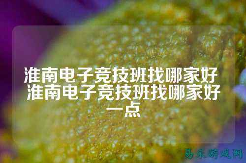 淮南电子竞技班找哪家好 淮南电子竞技班找哪家好一点