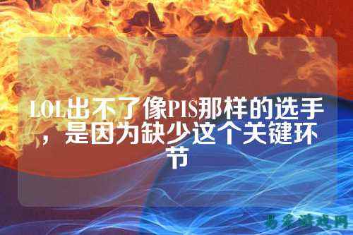 LOL出不了像PIS那样的选手，是因为缺少这个关键环节