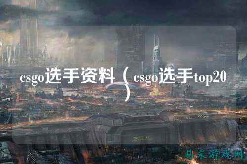 csgo选手资料(csgo选手top20)
