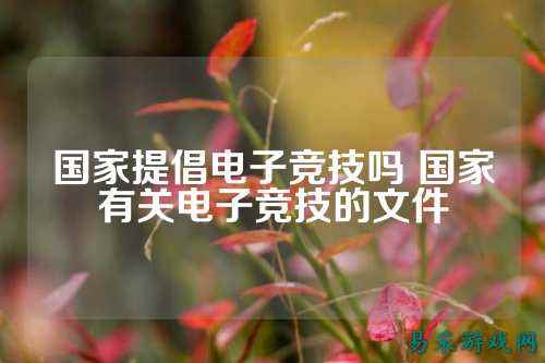 国家提倡电子竞技吗 国家有关电子竞技的文件