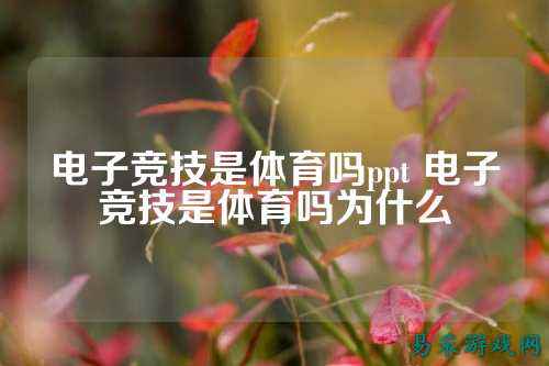 电子竞技是体育吗ppt 电子竞技是体育吗为什么