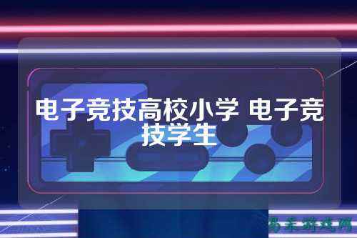 电子竞技高校小学 电子竞技学生
