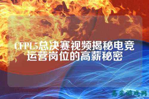CFPL5总决赛视频揭秘电竞运营岗位的高薪秘密