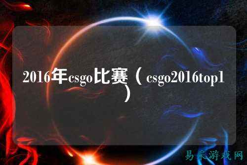 2016年csgo比赛(csgo2016top1)