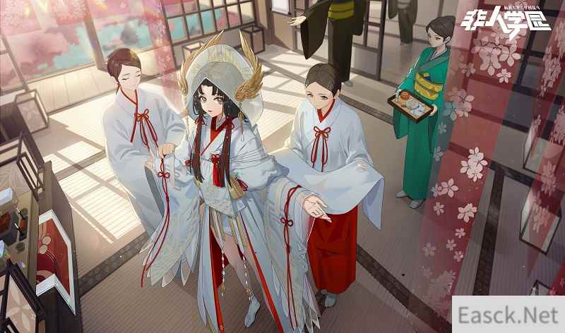 纯白花嫁,赴春之约《非人学园》白灵白色情人节主题时装今日上线