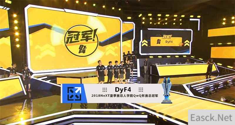 网易电竞NeXT非人学园线下Final:DyF4完美发挥夺冠