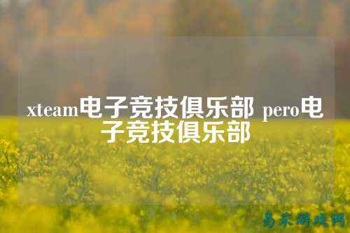 xteam电子竞技俱乐部 pero电子竞技俱乐部