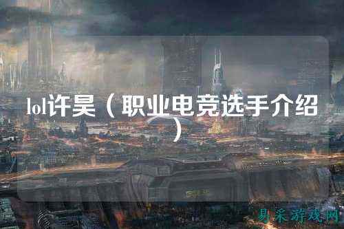lol许昊(职业电竞选手介绍)