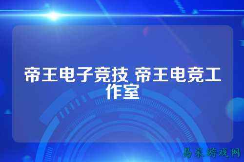 帝王电子竞技 帝王电竞工作室