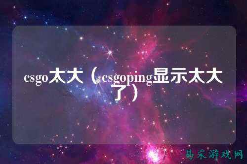 csgo太大（csgoping显示太大了）