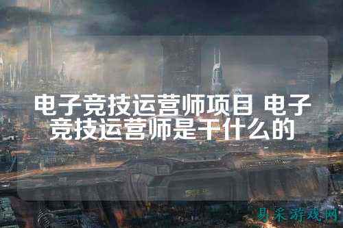 电子竞技运营师项目 电子竞技运营师是干什么的