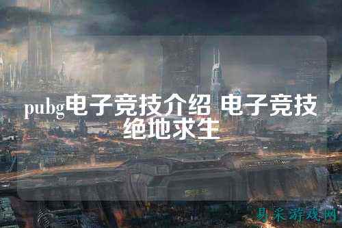 pubg电子竞技介绍 电子竞技绝地求生