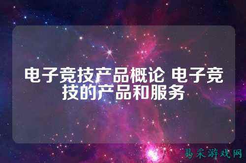 电子竞技产品概论 电子竞技的产品和服务