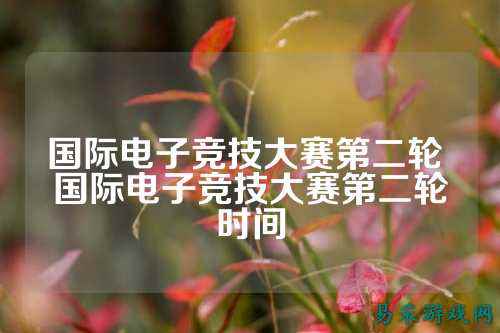国际电子竞技大赛第二轮 国际电子竞技大赛第二轮时间