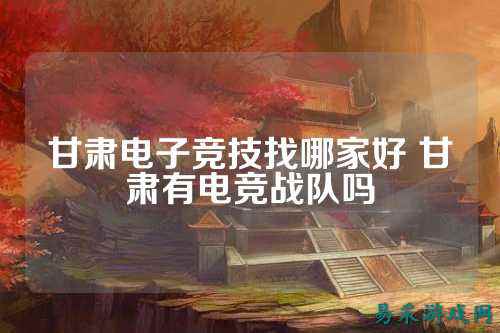 甘肃电子竞技找哪家好 甘肃有电竞战队吗