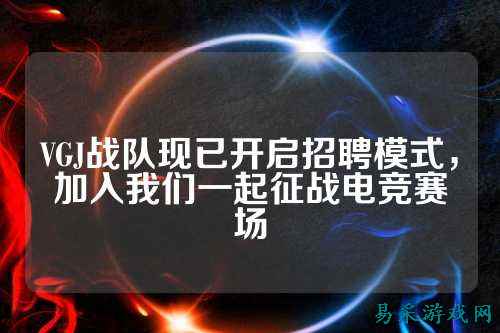 VGJ战队现已开启招聘模式，加入我们一起征战电竞赛场