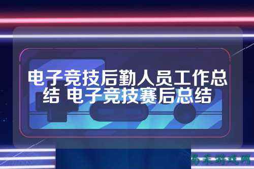 电子竞技后勤人员工作总结 电子竞技赛后总结
