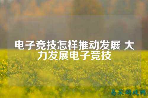 电子竞技怎样推动发展 大力发展电子竞技
