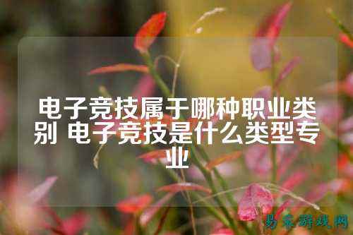 电子竞技属于哪种职业类别 电子竞技是什么类型专业