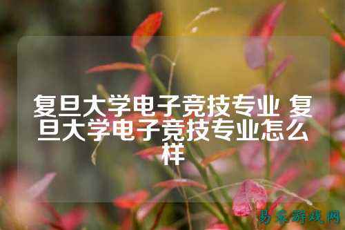 复旦大学电子竞技专业 复旦大学电子竞技专业怎么样
