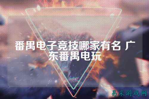 番禺电子竞技哪家有名 广东番禺电玩