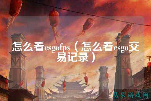 怎么看csgofps(怎么看csgo交易记录)