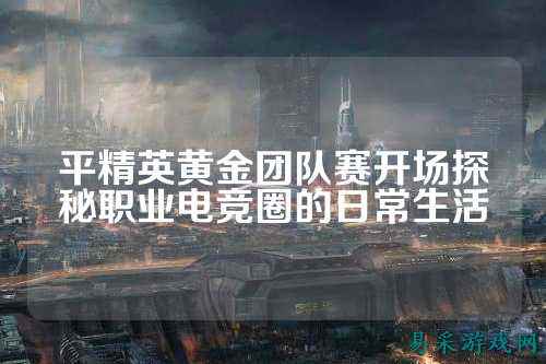平精英黄金团队赛开场探秘职业电竞圈的日常生活