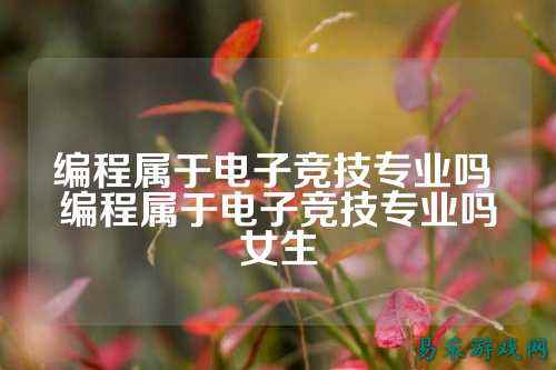 编程属于电子竞技专业吗 编程属于电子竞技专业吗女生