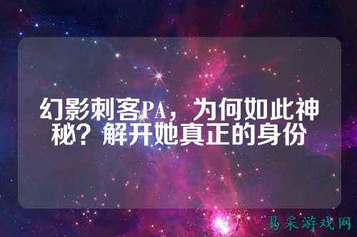 幻影刺客PA,为何如此神秘?解开她真正的身份