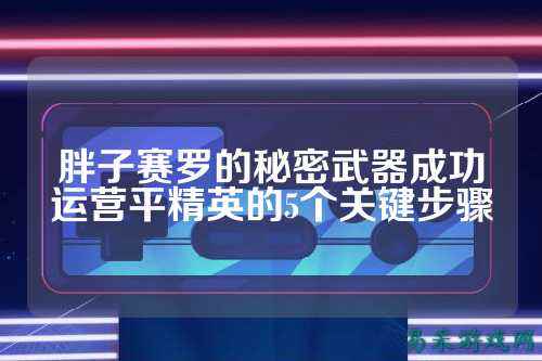 胖子赛罗的秘密武器成功运营平精英的5个关键步骤