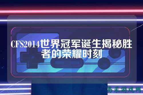 CFS2014世界冠军诞生揭秘胜者的荣耀时刻