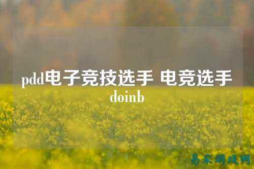 pdd电子竞技选手 电竞选手doinb