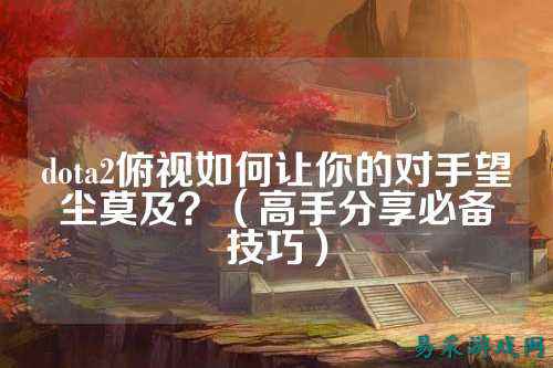 dota2俯视如何让你的对手望尘莫及?(高手分享必备技巧)