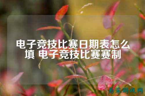 电子竞技比赛日期表怎么填 电子竞技比赛赛制