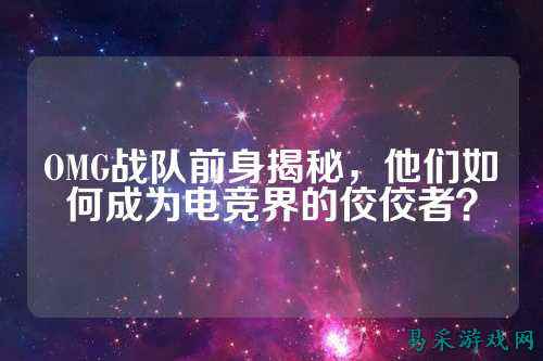 OMG战队前身揭秘,他们如何成为电竞界的佼佼者?