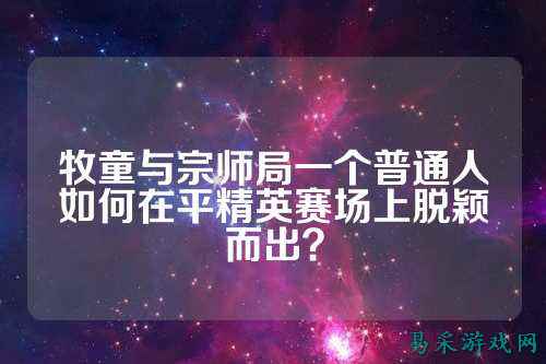 牧童与宗师局一个普通人如何在平精英赛场上脱颖而出?
