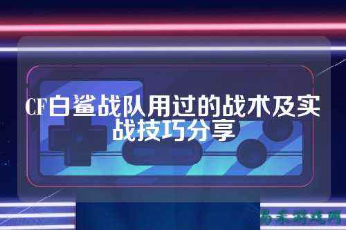 CF白鲨战队用过的战术及实战技巧分享