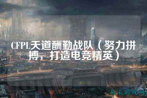 CFPL天道酬勤战队（努力拼搏，打造电竞精英）