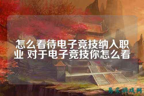 怎么看待电子竞技纳入职业 对于电子竞技你怎么看