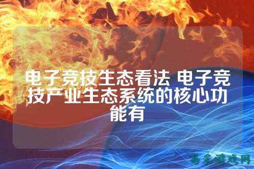 电子竞技生态看法 电子竞技产业生态系统的核心功能有