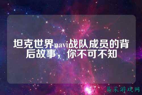 坦克世界navi战队成员的背后故事，你不可不知