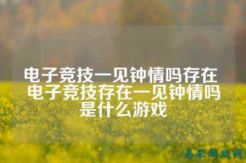 电子竞技一见钟情吗存在 电子竞技存在一见钟情吗是什么游戏