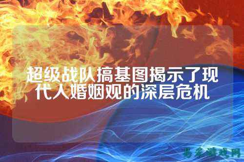 超级战队搞基图揭示了现代人婚姻观的深层危机