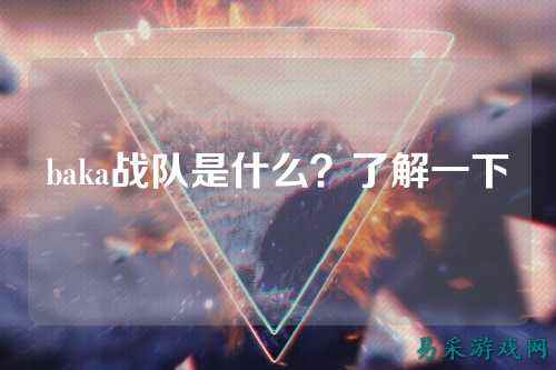 baka战队是什么？了解一下